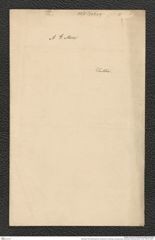 Nachlass Franz Steindachner, historischer Umschlag, Korrespondenz Alexander Goodman More, Inv.Nr. 349.09, Seite 1